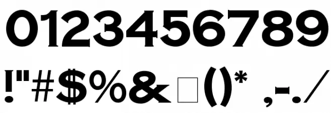 SteelplateGothicBold normal Font OTHER CHARS