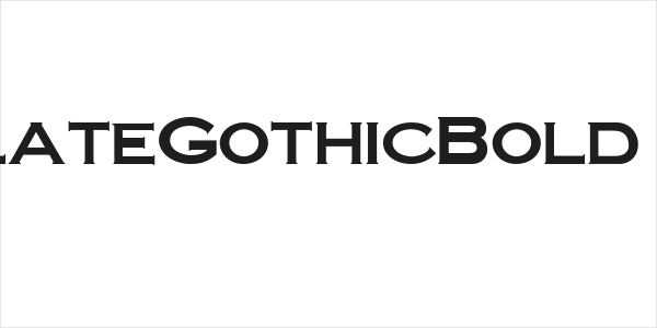 SteelplateGothicBold normal Logo