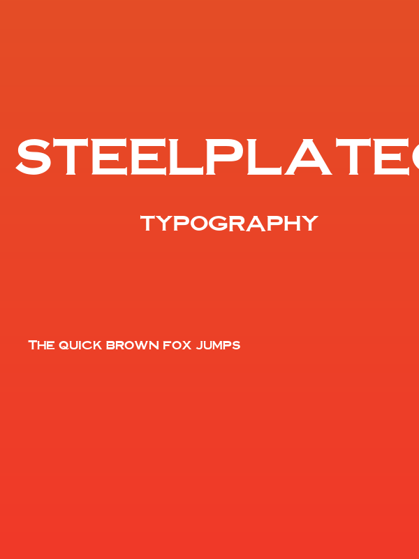 SteelplateGothicBold normal Poster