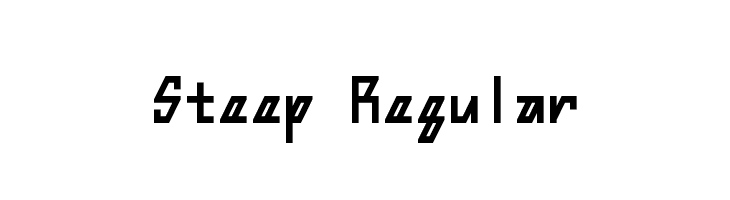 Steep Regular  免费字体下载