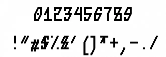 Steep Regular Font OTHER CHARS