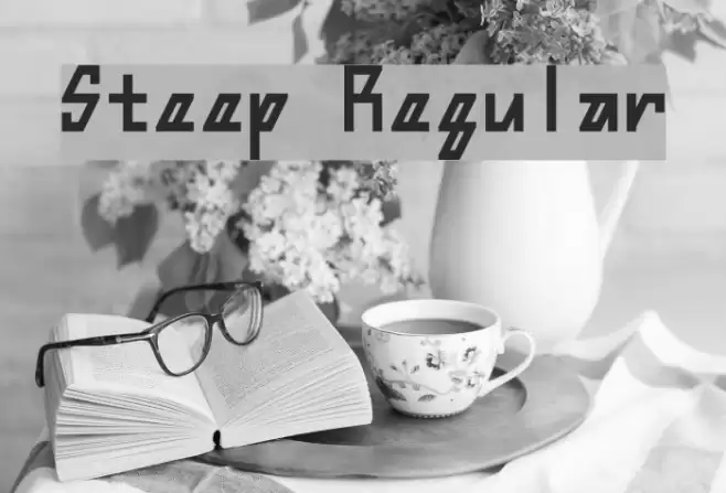 Steep Regular Font examples