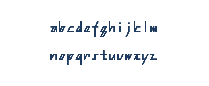 Steep Regular Lowercase