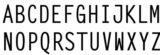 SteepTypewriterMedium Polices MAJUSCULES