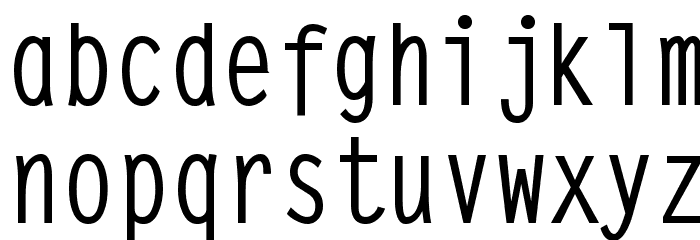 SteepTypewriterMedium Font LOWERCASE