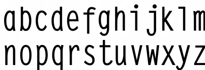 SteepTypewriterMedium Font Litere mici