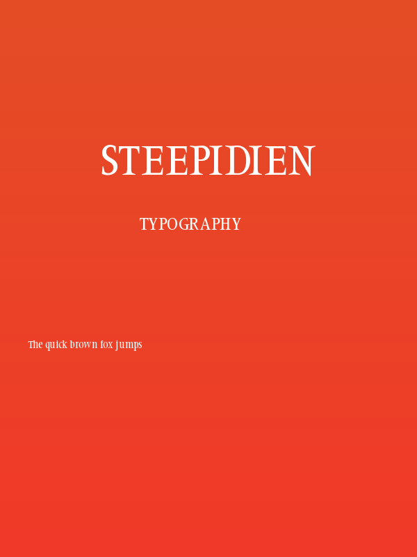 Steepidien Poster