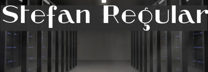 Stefan Regular Font examples