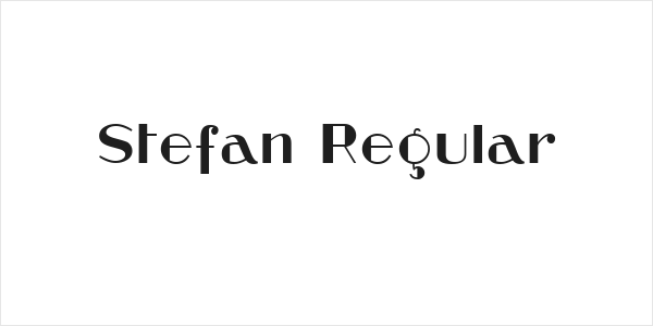 Stefan Regular Logo