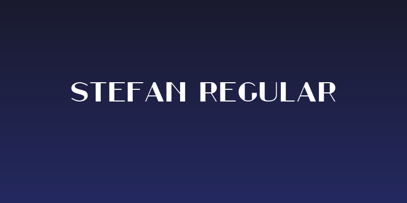 Stefan Regular Social Header