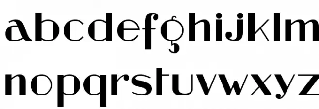 Stefan Regular Schriftart Kleinbuchstaben