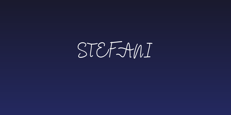Stefani Social Header