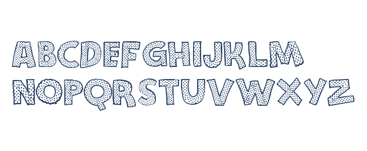 Stefanie Dots Bold Lowercase