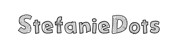 Stefanie Dots  Frei Schriftart Herunterladen