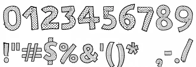 Stefanie Dots Font OTHER CHARS