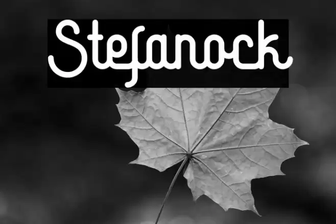 Stefanock Font examples
