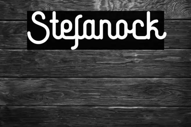 Stefanock Font examples