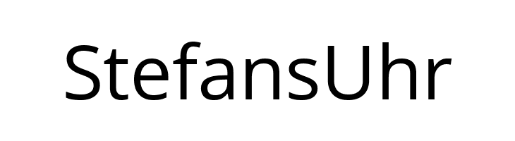 StefansUhr  baixar fontes gratis