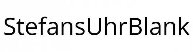 StefansUhrBlank  تنزيل الخطوط