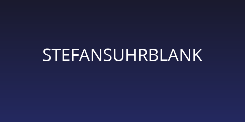 StefansUhrBlank Social Header