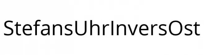 StefansUhrInversOst  تنزيل الخطوط