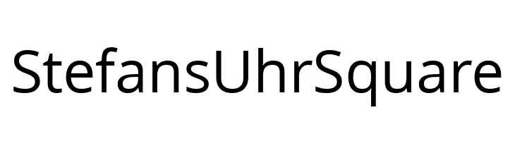 StefansUhrSquare  Free Fonts Download