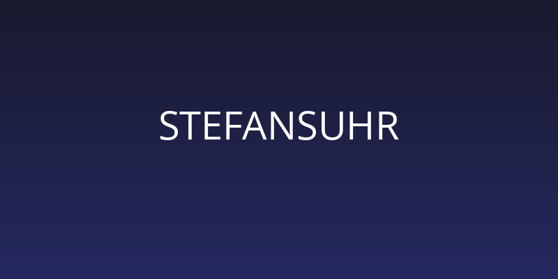 StefansUhr Social Header