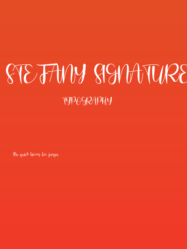 Stefany Signature Poster