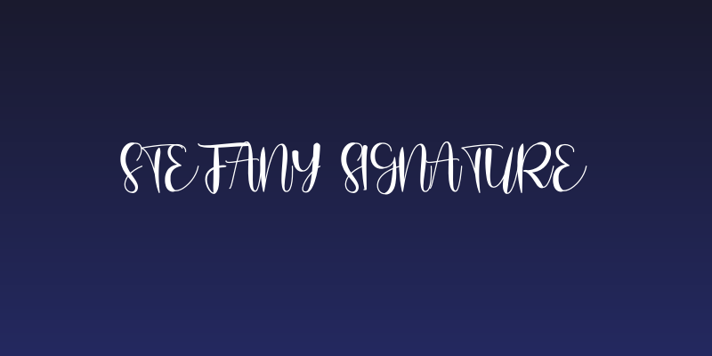 Stefany Signature Social Header