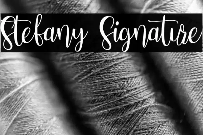 Stefany Signature Font examples