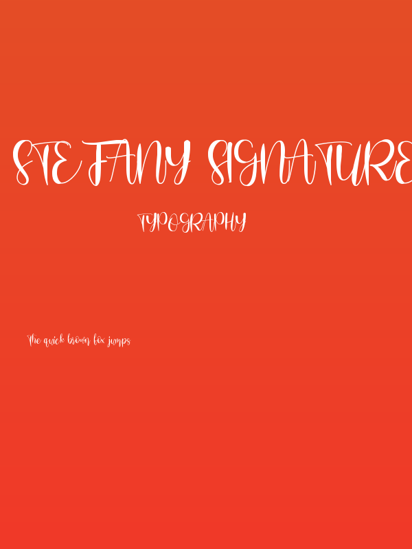 Stefany Signature Poster