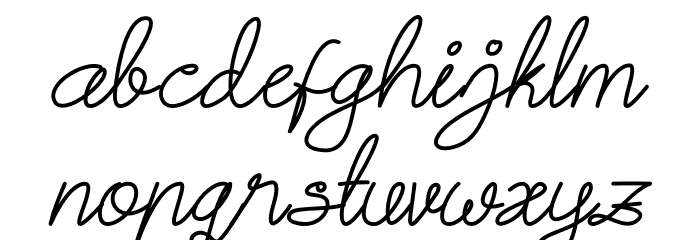 Steffani-Demo Italic Font LOWERCASE