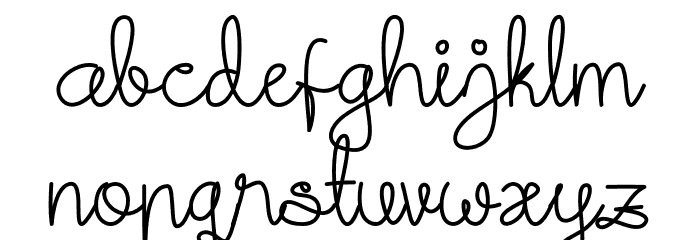 Steffani-Demo Font LOWERCASE