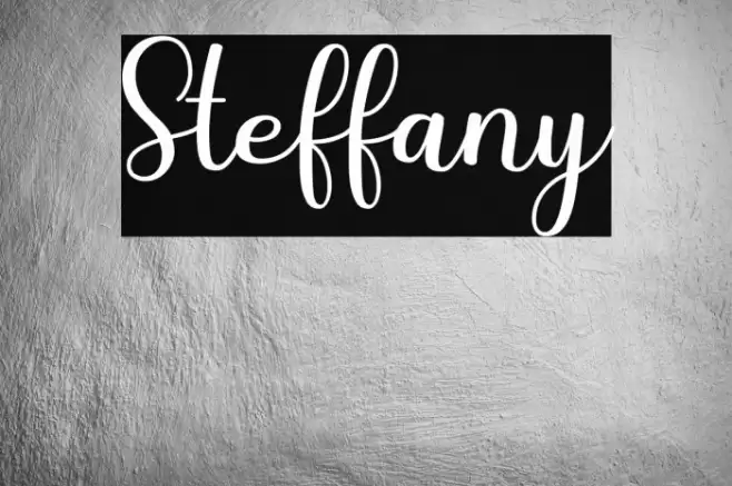 Steffany Font examples