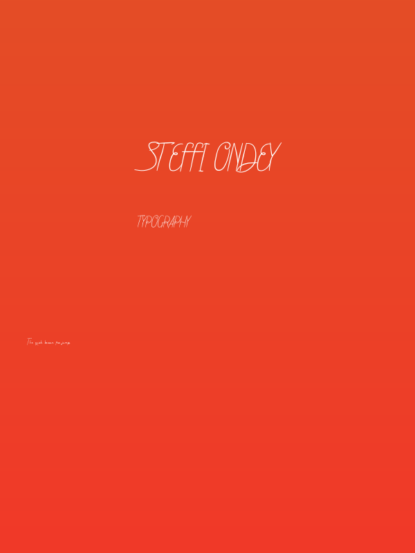 Steffi Ondey Poster