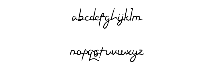 Steffi Ondey Font LOWERCASE