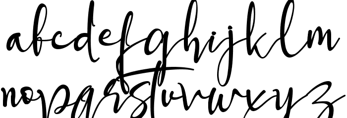 Steffinella Font LOWERCASE