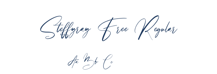 Steffyray Free Regular Font Preview