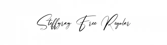 Steffyray Free Regular Font