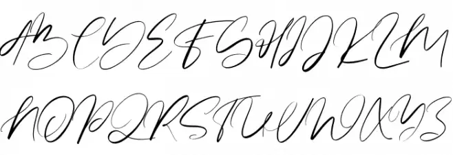 Steffyray Free Regular Font UPPERCASE