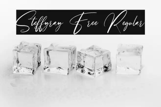 Steffyray Free Regular Font examples