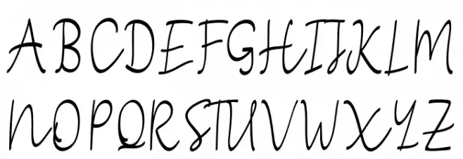 StefianScript Schriftart Groß