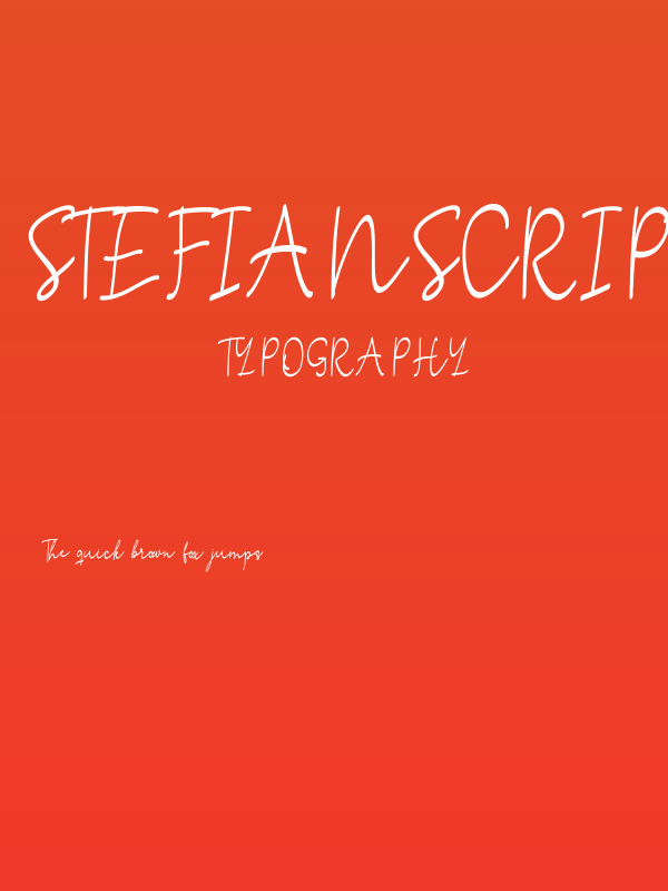 StefianScript Poster