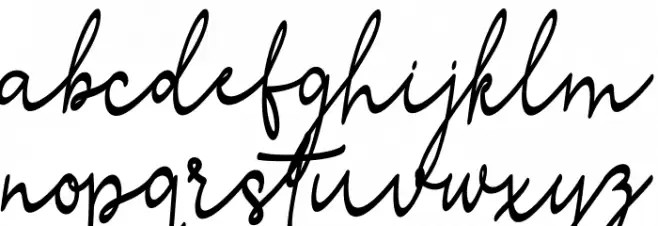 StefianScript 字体 小写