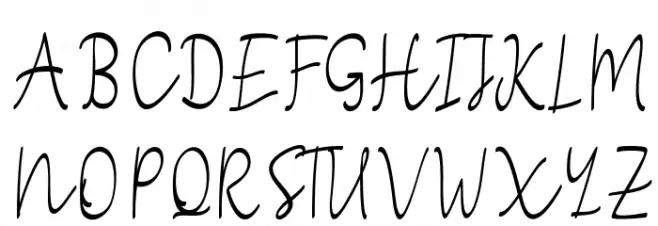 StefianScript Schriftart Groß