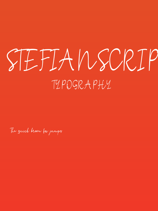 StefianScript Poster