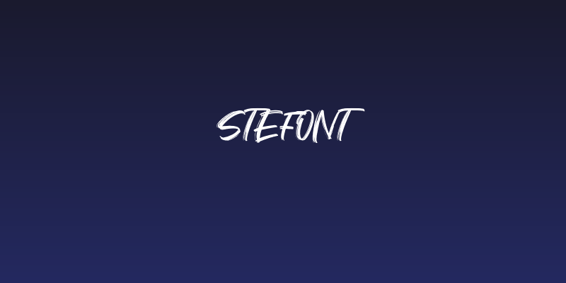 Stefont Social Header