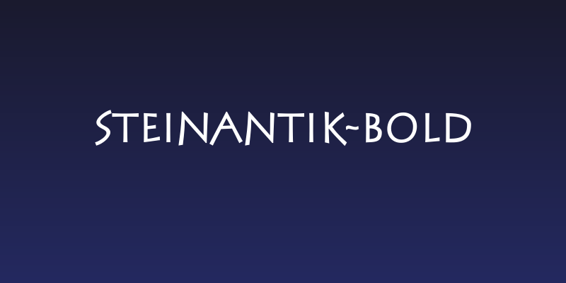 SteinAntik-Bold Social Header
