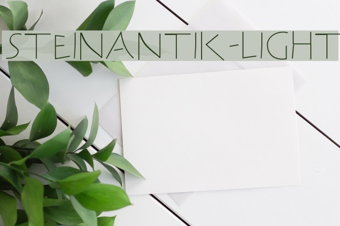 SteinAntik-Light Font examples