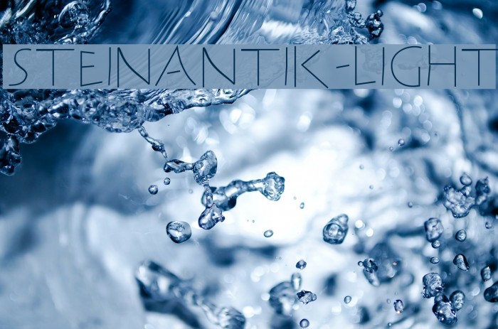 SteinAntik-Light Font examples